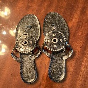 Jack Roger sparkle jelly sandals
